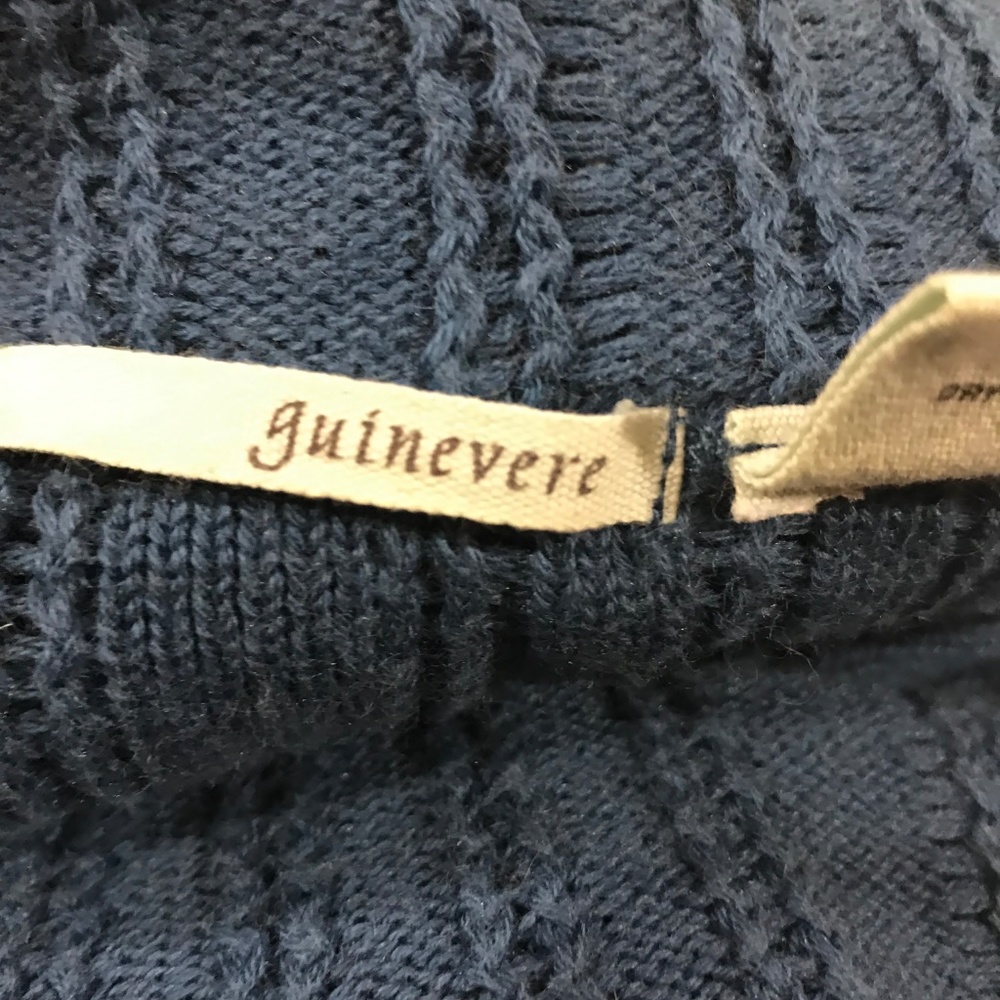 Anthropologie Guinevere Size M Blue Sweater Dress - Picture 6 of 8